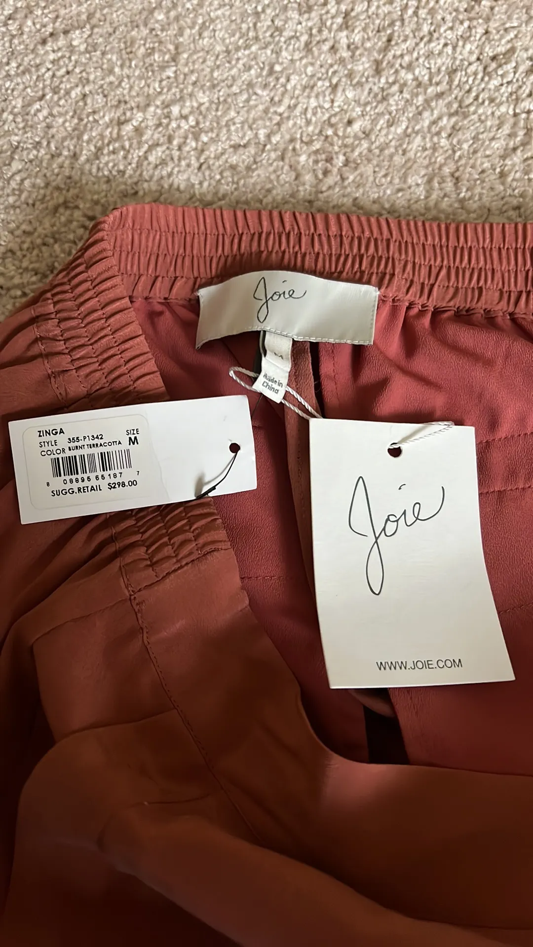 Joie Zinga Silk Wide Leg Pant NWT - Image 4