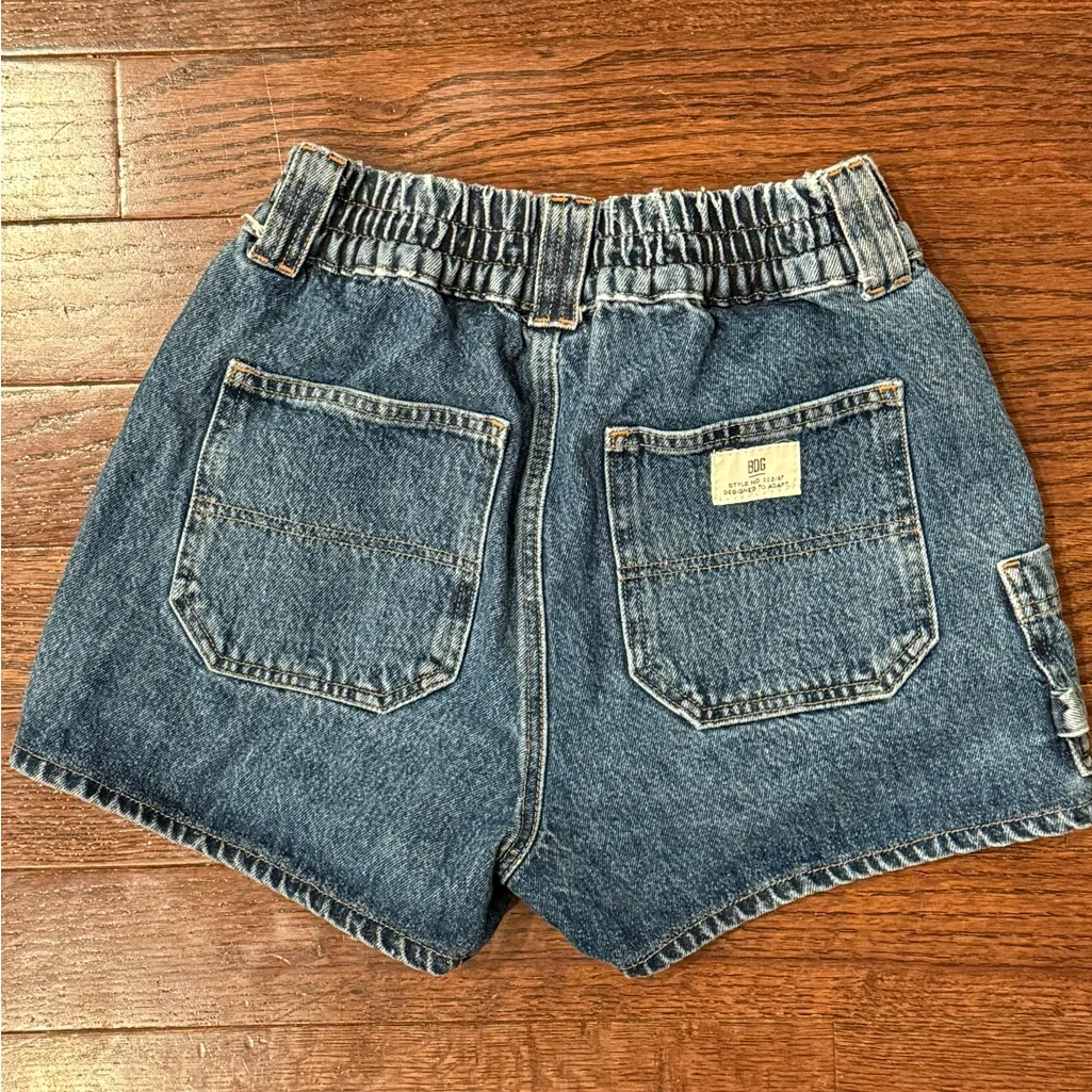 BDG urban Outfitters “skate” high rise denim shorts XS elastic waist - Image 2