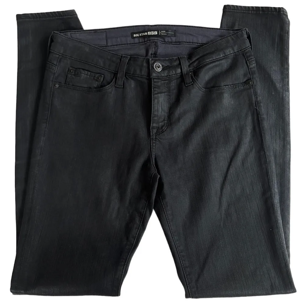 Like New Big Star Black Coated Alex Skinny Jeans - Image 4