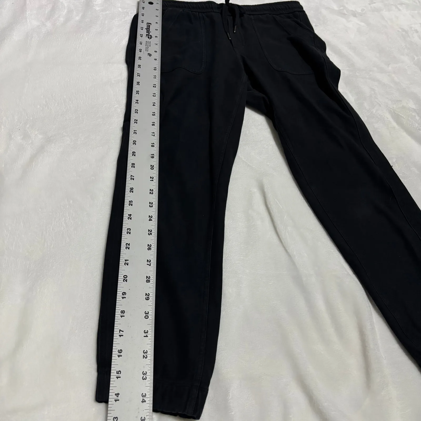 Athleta Farallon Jogger Black Womens Size 2 Drawstring Athletic Pants Twill - Image 13