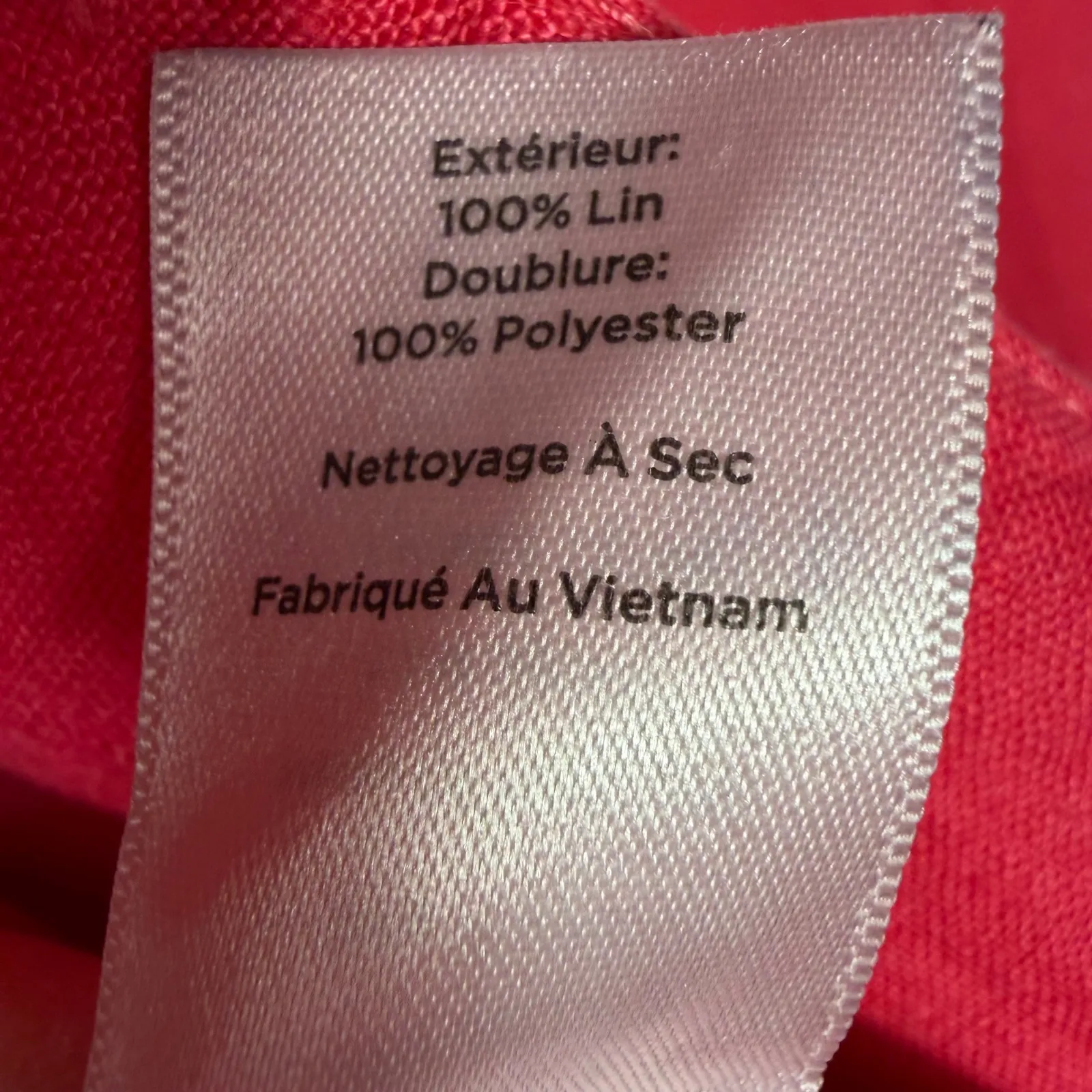 Talbots Linen Colllarless Blazer Lined Women's Size 10 Pink Hook & Eye Closure - Image 11