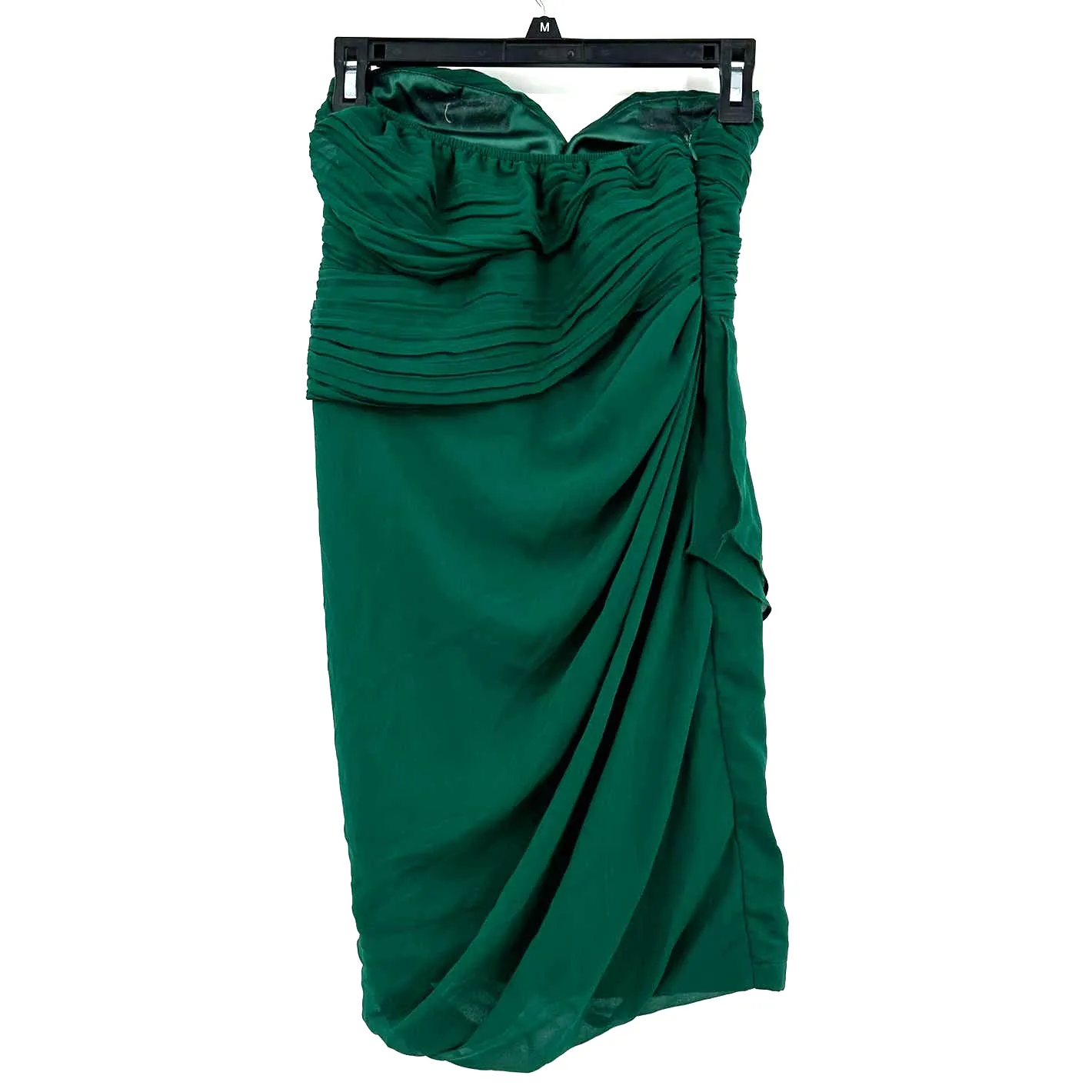 Minuet  size small strapless emerald green‎ dress hidden side zip - Image 2