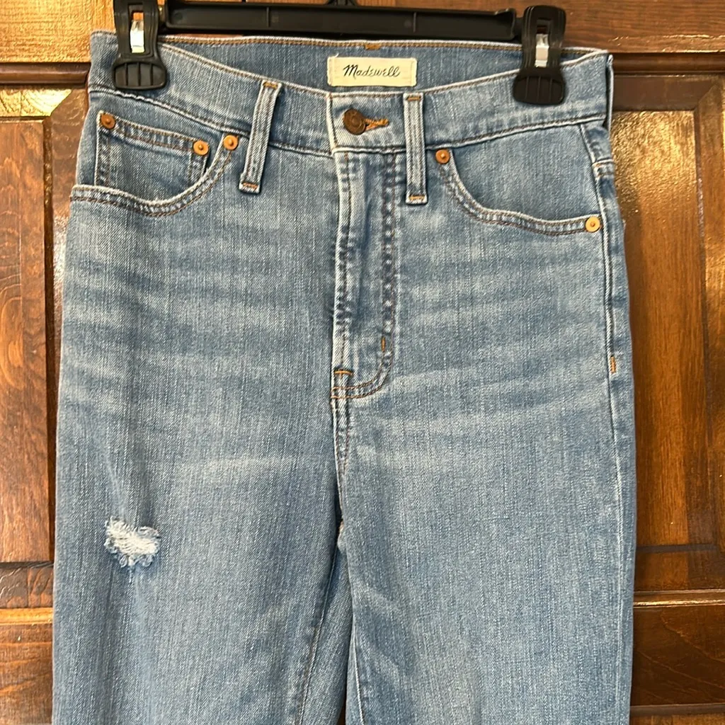 Madewell The Perfect Vintage Jean Size 24 Jeans Denim Women’s Raw Hem - Image 2