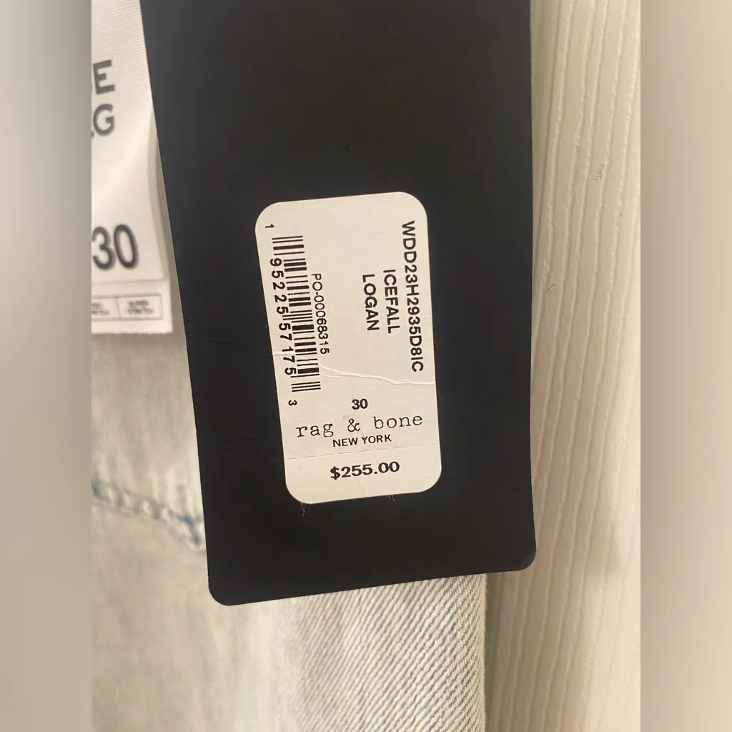 Rag & Bone Light Blue Flare Jeans - Image 8