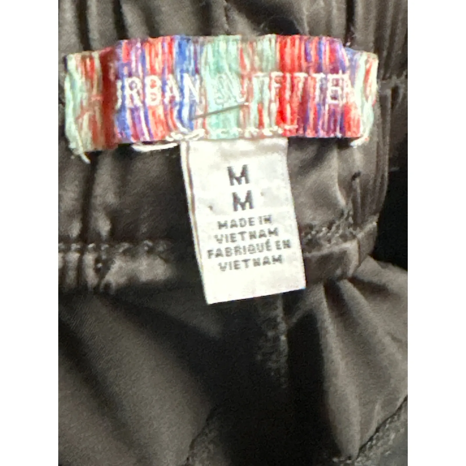 Urban Outfitters Men's Black High Rise Straight Leg Cargo Trousers Pants Size M - Image 4