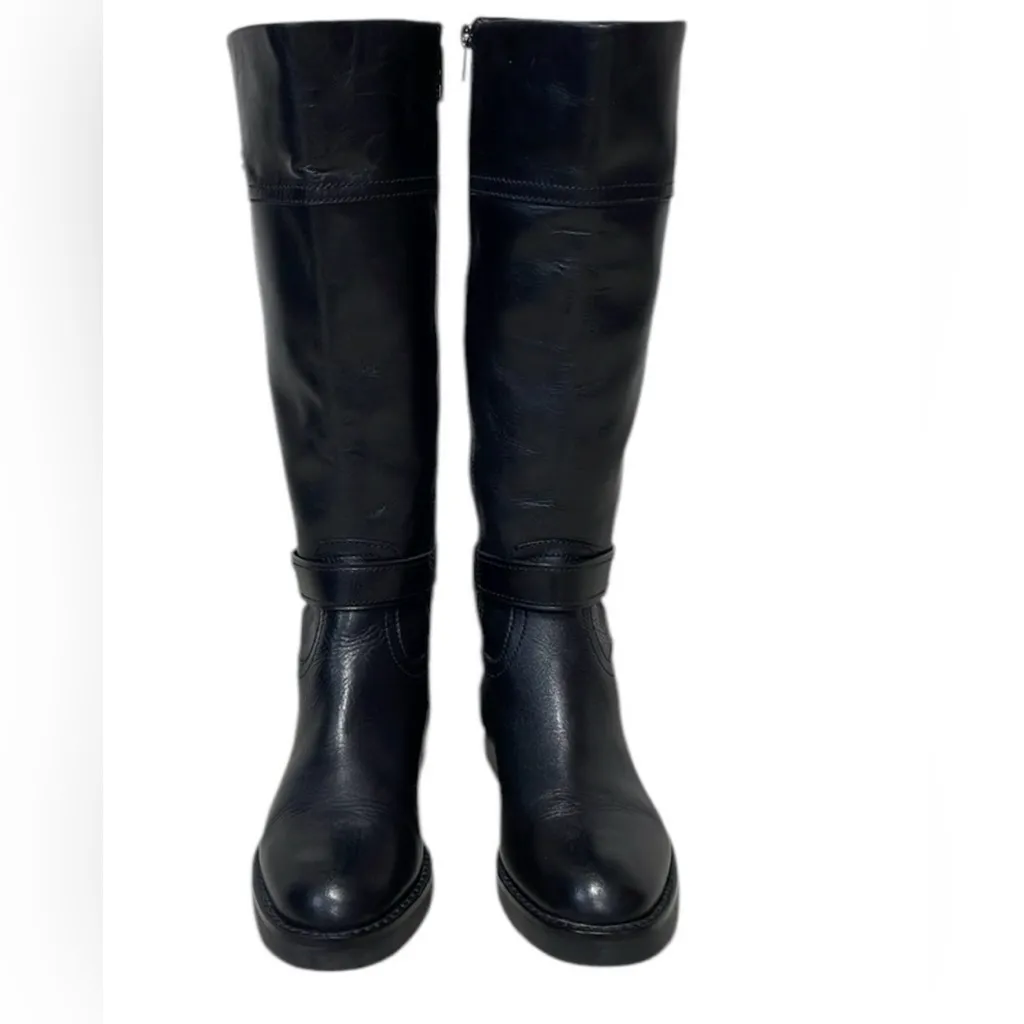 Coach Black Leather Ankle Boots - Image 6