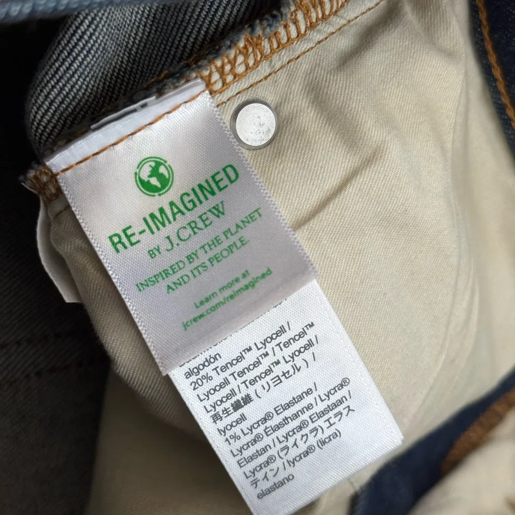 J. Crew Billie Demi Boot Crop Cut Off Jeans | Lantern Wash Blue | 28 P - Image 7