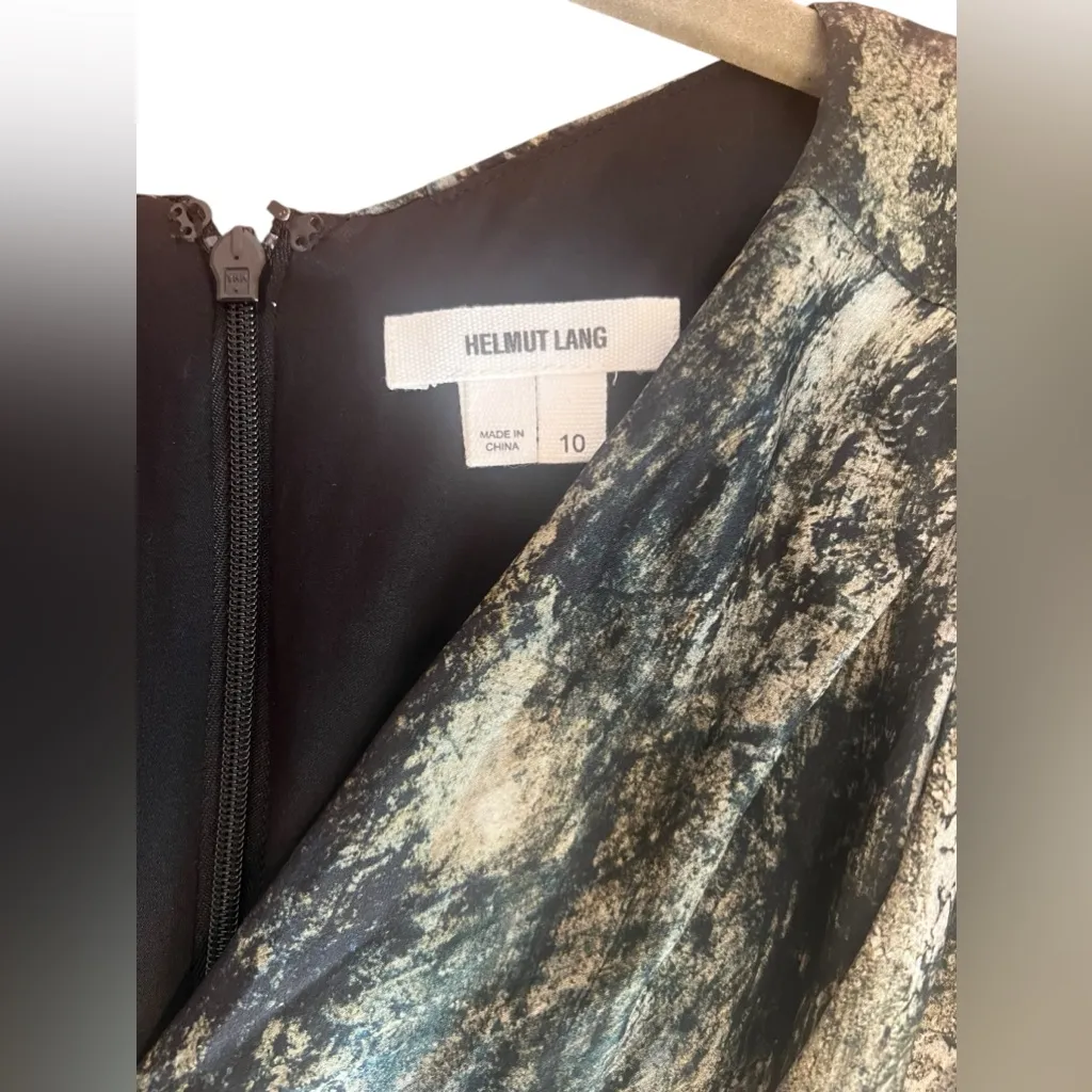 Helmut Lang‎ Silk Knee-Length Wrap Dress - Image 11