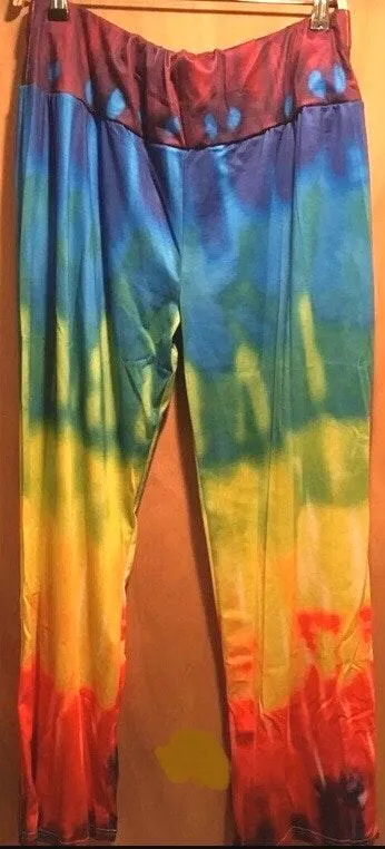 Tie Dye Palazzo Pants Multiple Size XL - Image 2