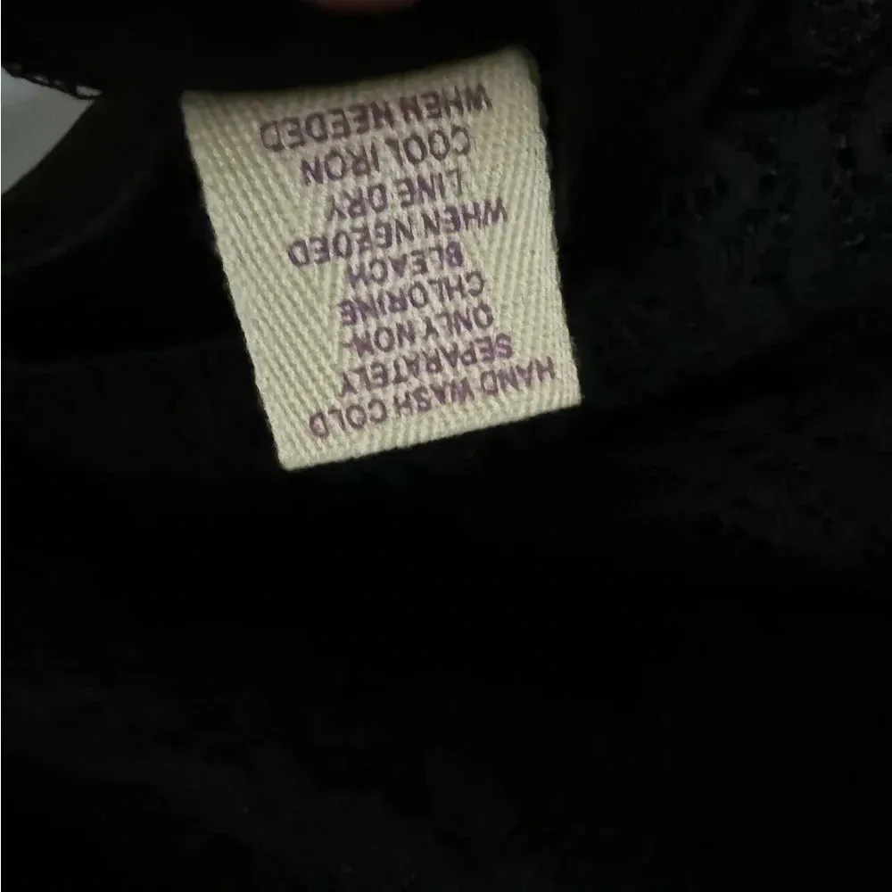 ALTAR’D STATE Black Lace Halter Neck Sleeveless Dress with Mesh Inserts Size XS - Image 9