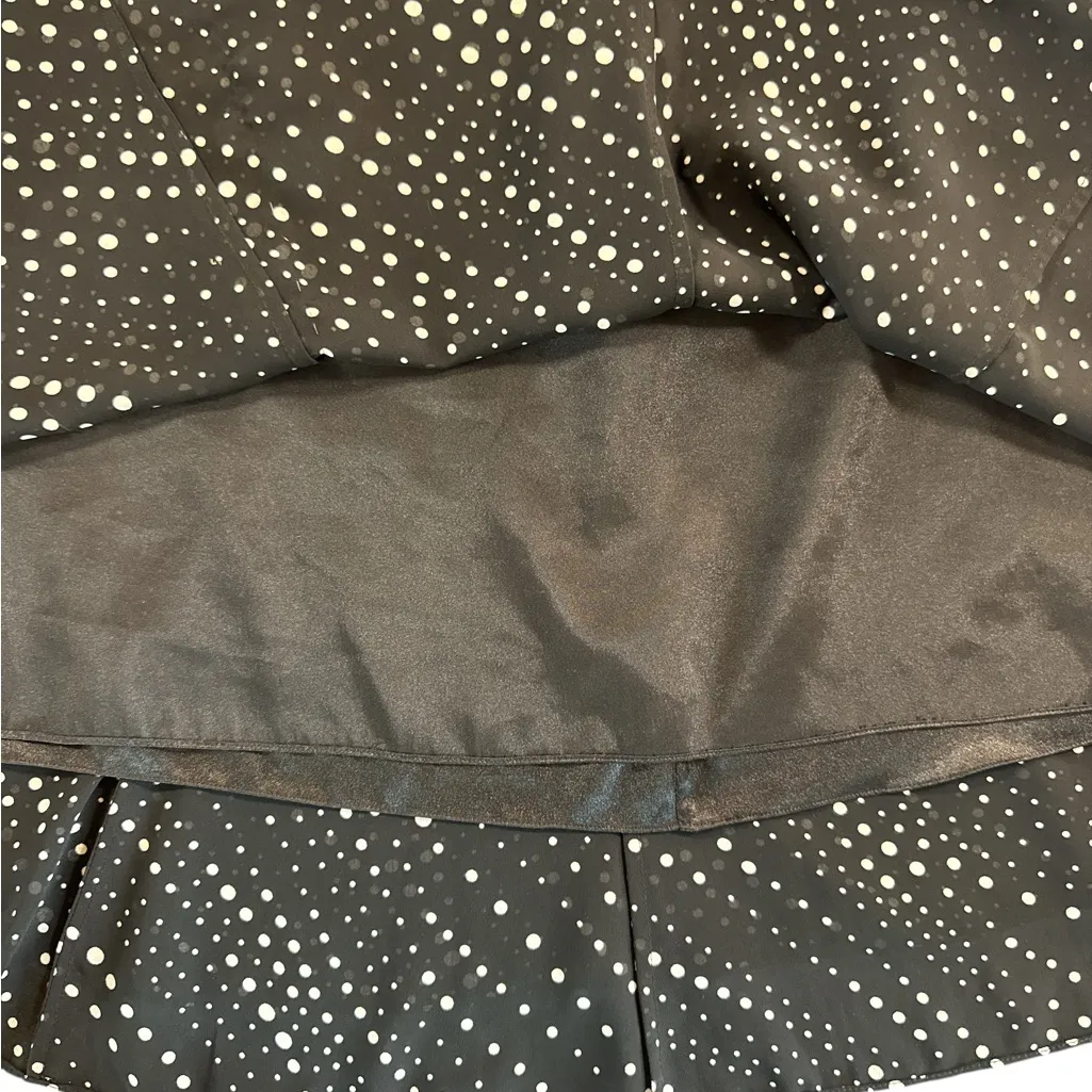 Tahari Black Midi‎ Skirt with White Dots - Image 5