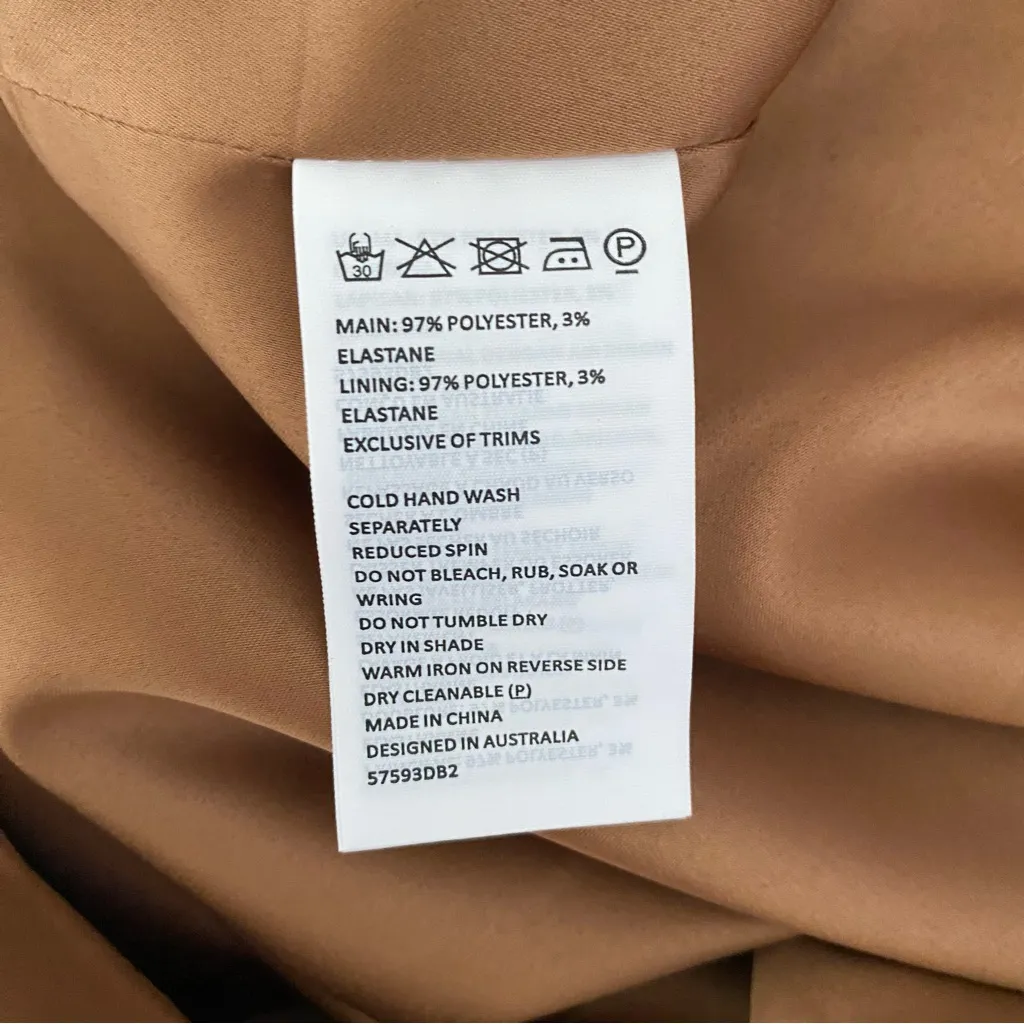 Bardot Jamila NWTs Strapless Corset Dress Brown size 12 - Image 12