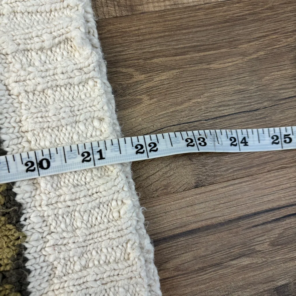 L.L. Bean Aztec Pattern Knit Cotton Sweater Southwestern Print 80s 90s Vintage Red Size L - Image 7