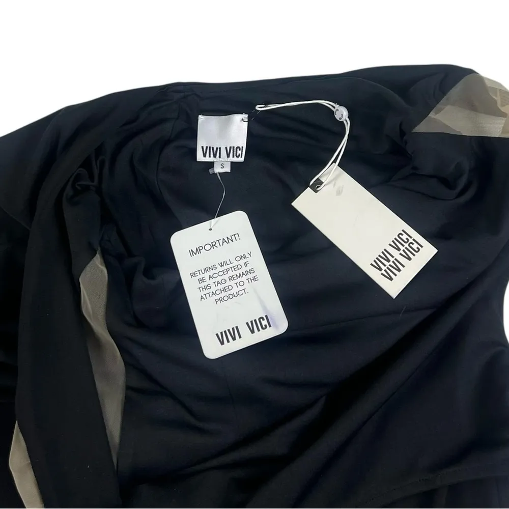 VIVI VICI Sharon Midi Dress Black - Image 13