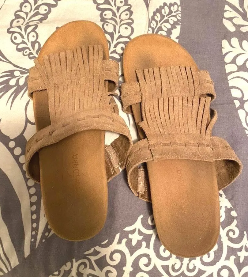 Minnetonka Fringe Sandals - Image 2