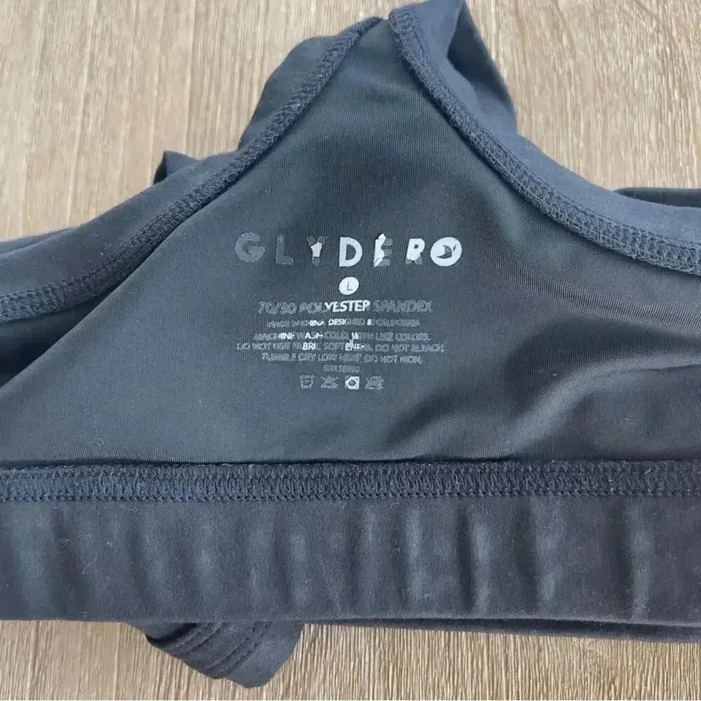 Glyder  Notch Sports Bra in Black Leopard Gloss L - Image 9