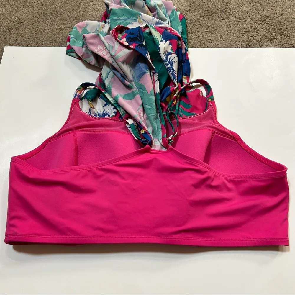 Cacique Swim by  Blouson Swim Tankini with No-Wire Bra - 26 - Image 5