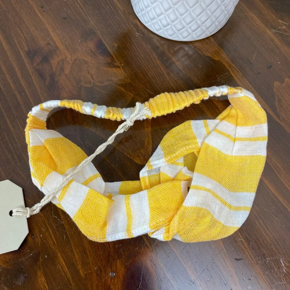 Lemlem Yellow Gold Doro Stripe Twist Turban Headband NWT Handmade - Image 5