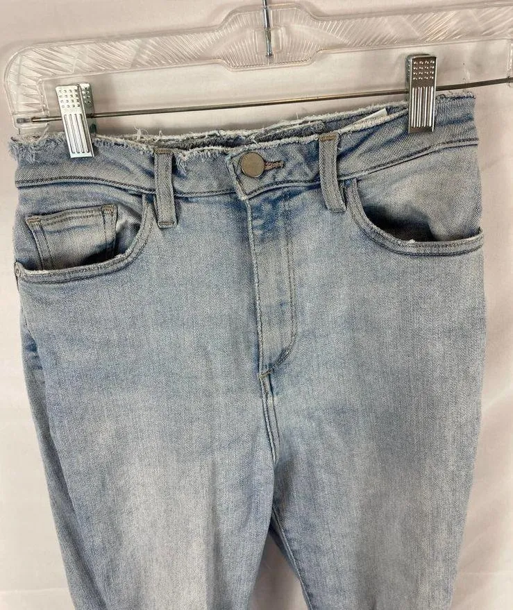 DL1961 Chrissy Distressed Super High Rise Stretch Ankle Jeans Size 27 - Image 5