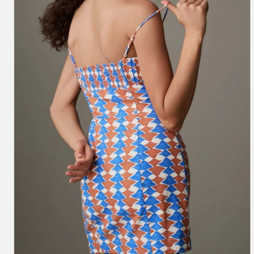 Anthropologie Maeve The Ophelia Sleeveless Linen Slim Mini Dress 0 - Image 2