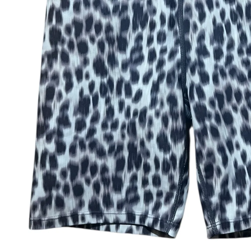 SAGE COLLECTIVE Animal Print High Rise Bike Shorts Size Small Black - Image 4