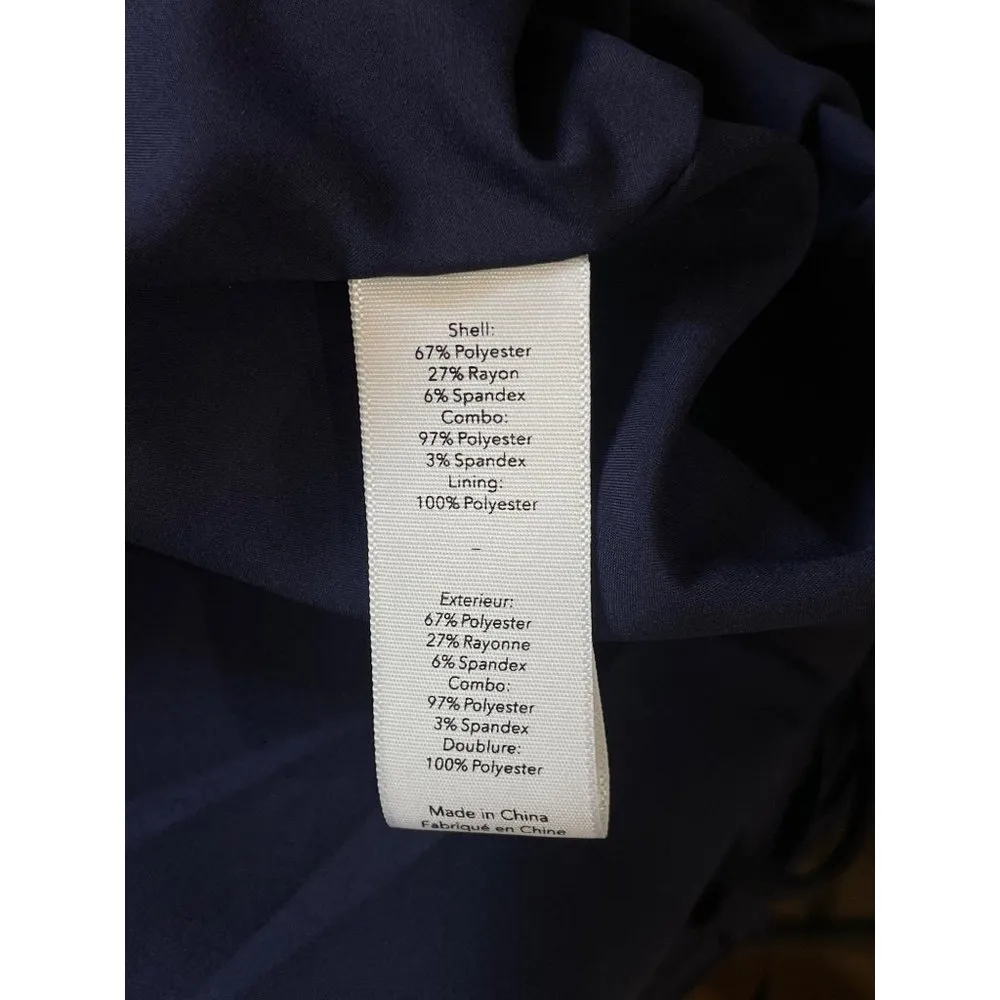 Likely Steph Midi Sheath Cocktail Dress Navy Womens 6 - Image 11