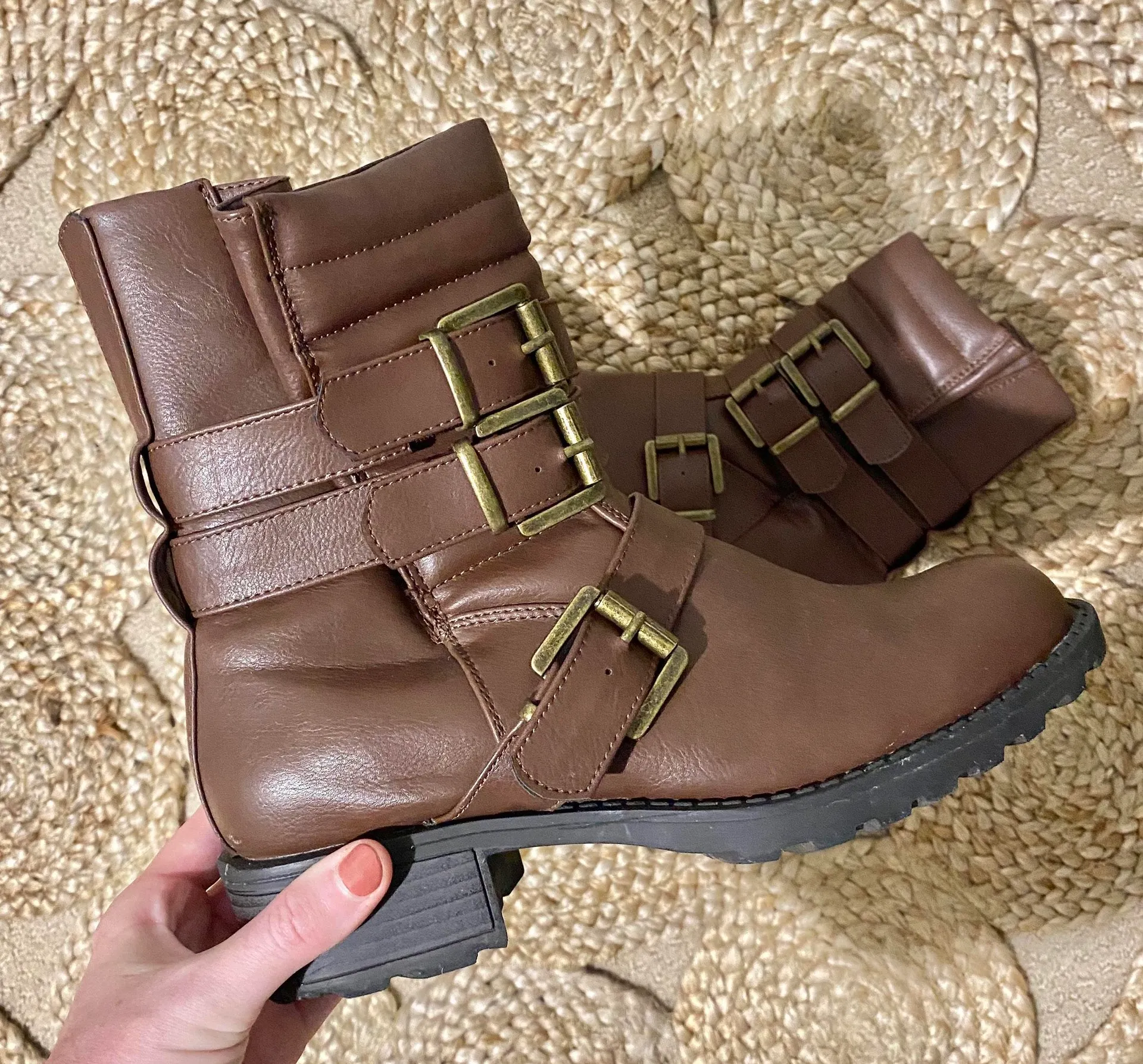 Design By Jacobies | Brown Boots Size 8 - Image 2