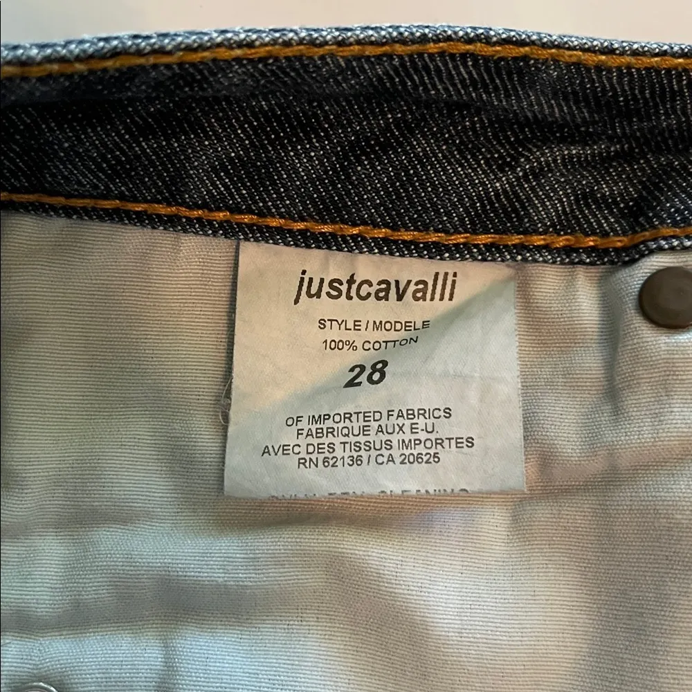 Just Cavalli Straight Leg Low Rise Size 28 - Image 12