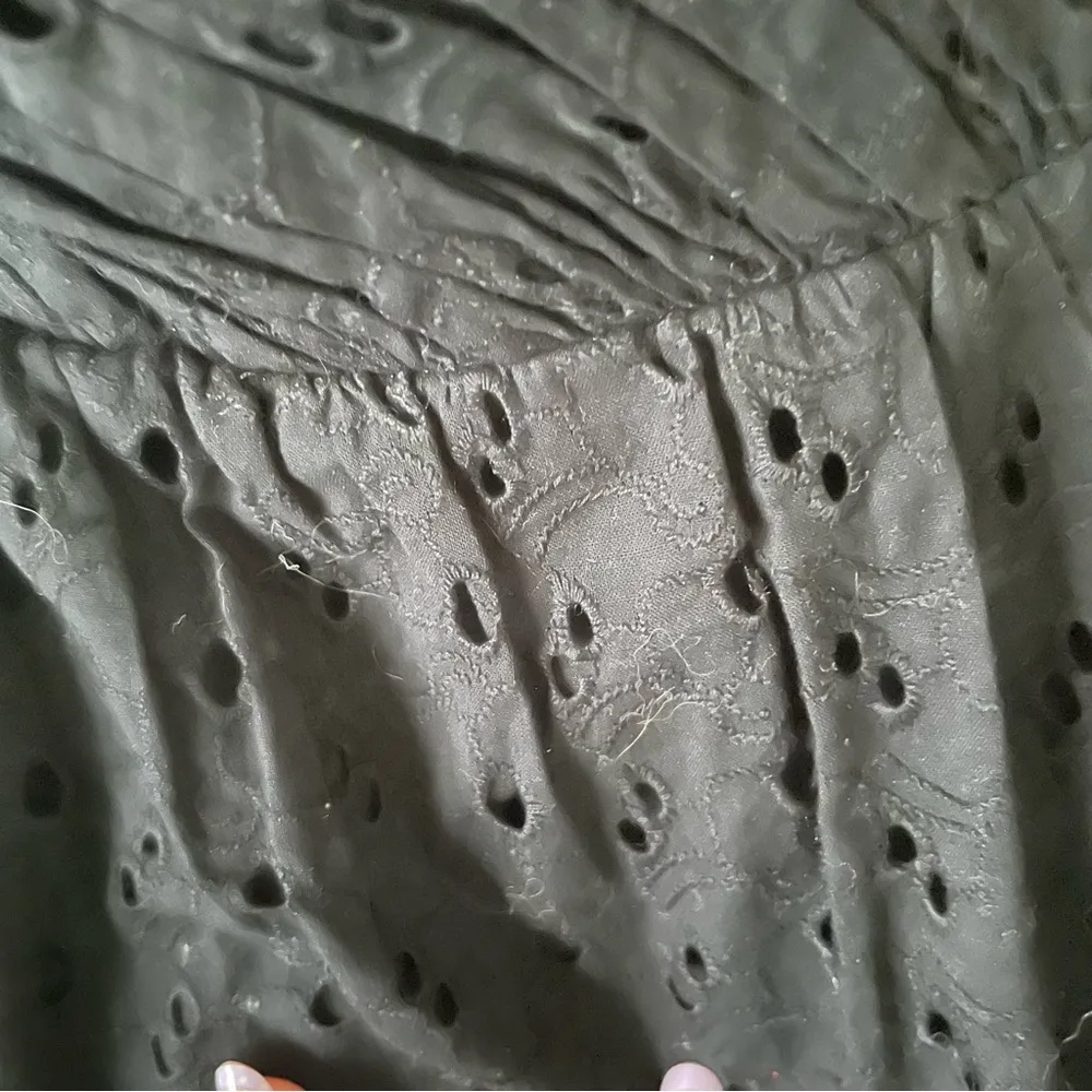 Express, black eyelet lace sweetheart strapless dress - Image 29