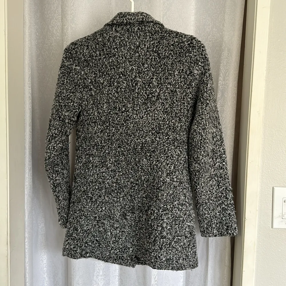 AMBIANCE TEXTURE PEA COAT SZ: M Black Size M - Image 2