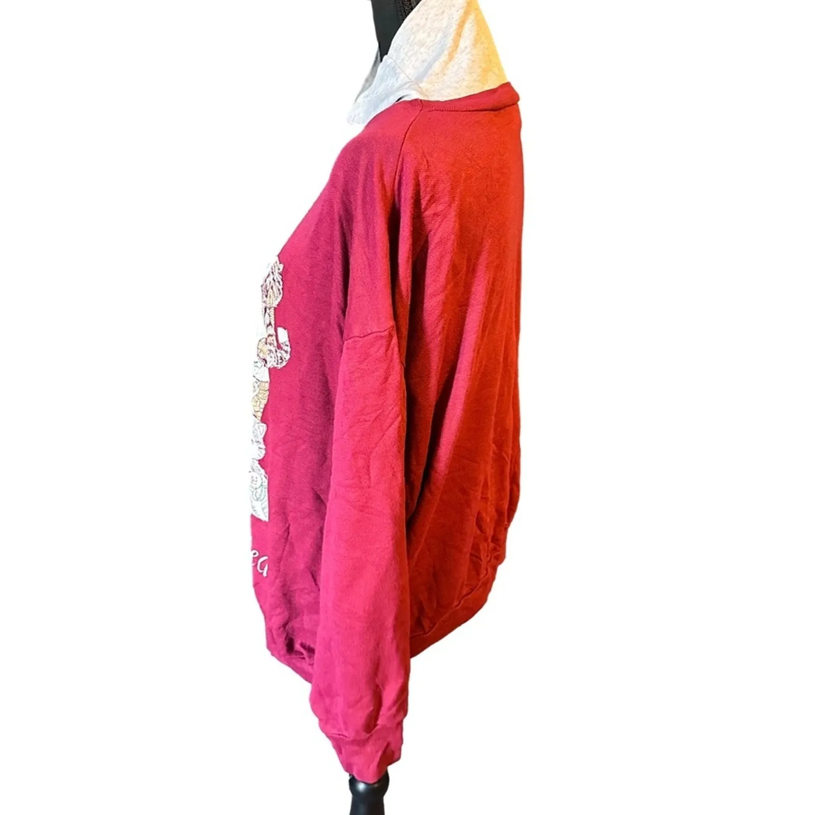 Land N Sea Kitty Yarn Sweater – Women’s M – Cozy Vintage Cat Knit Gray Size M - Image 2