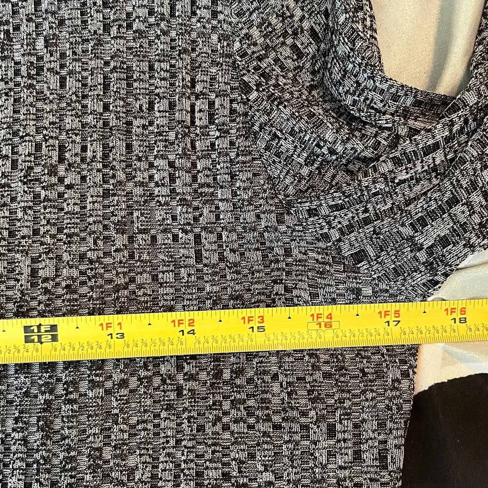 Exclusively Misook Women's Gray Space Dye Open Front Vintage Cardigan XS Petite - Image 5