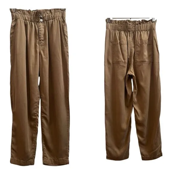 NWT Loft Khaki Soft Twill Paperbag Waist Pants Petite Size XXS Style 569511 - Image 2