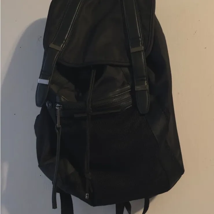 French Connection Black Mesh Zip Bag - Image 2