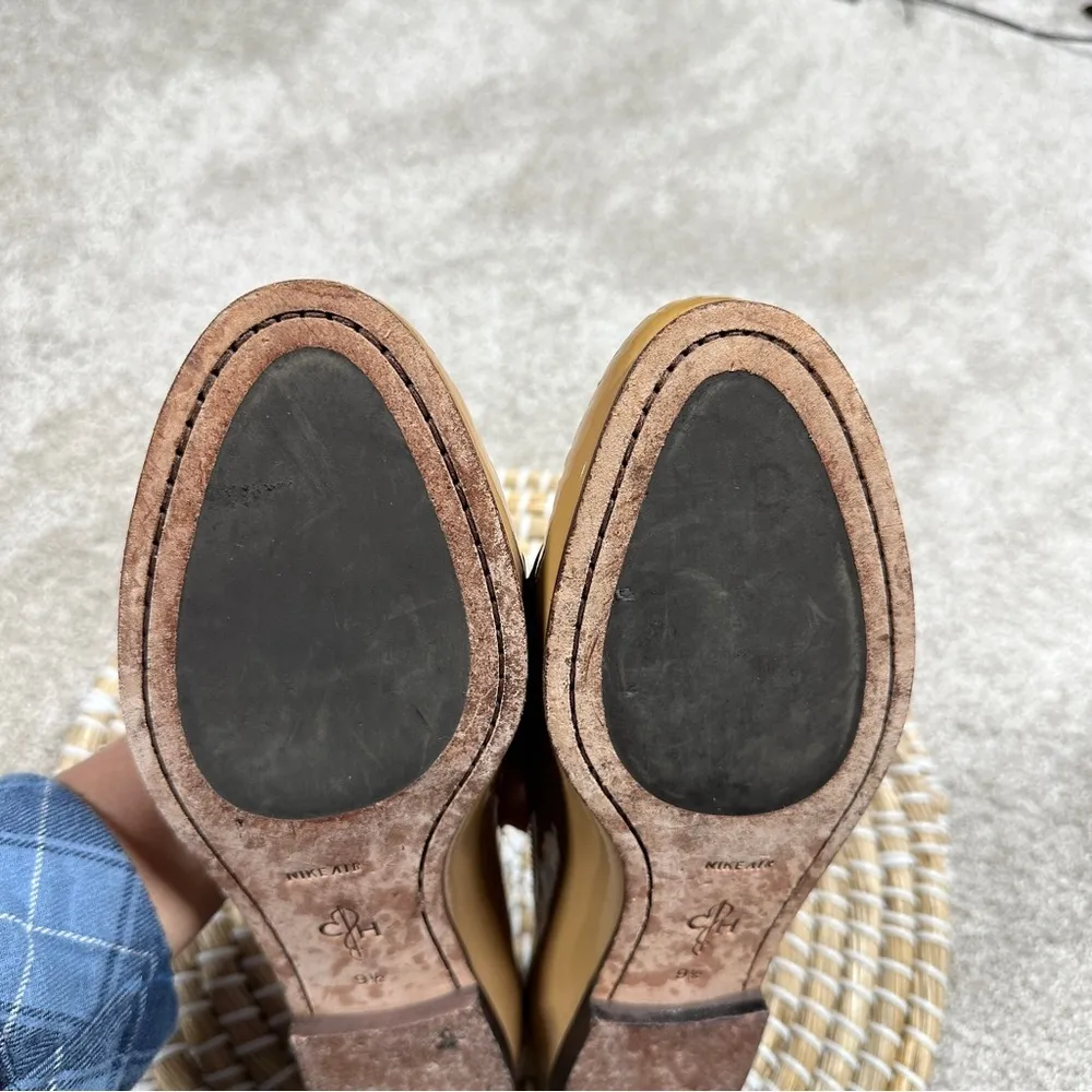 Cole Haan Women’s Tan Patent Leather Penny Loafers Nike Air Soles Size 9.5 - Image 10