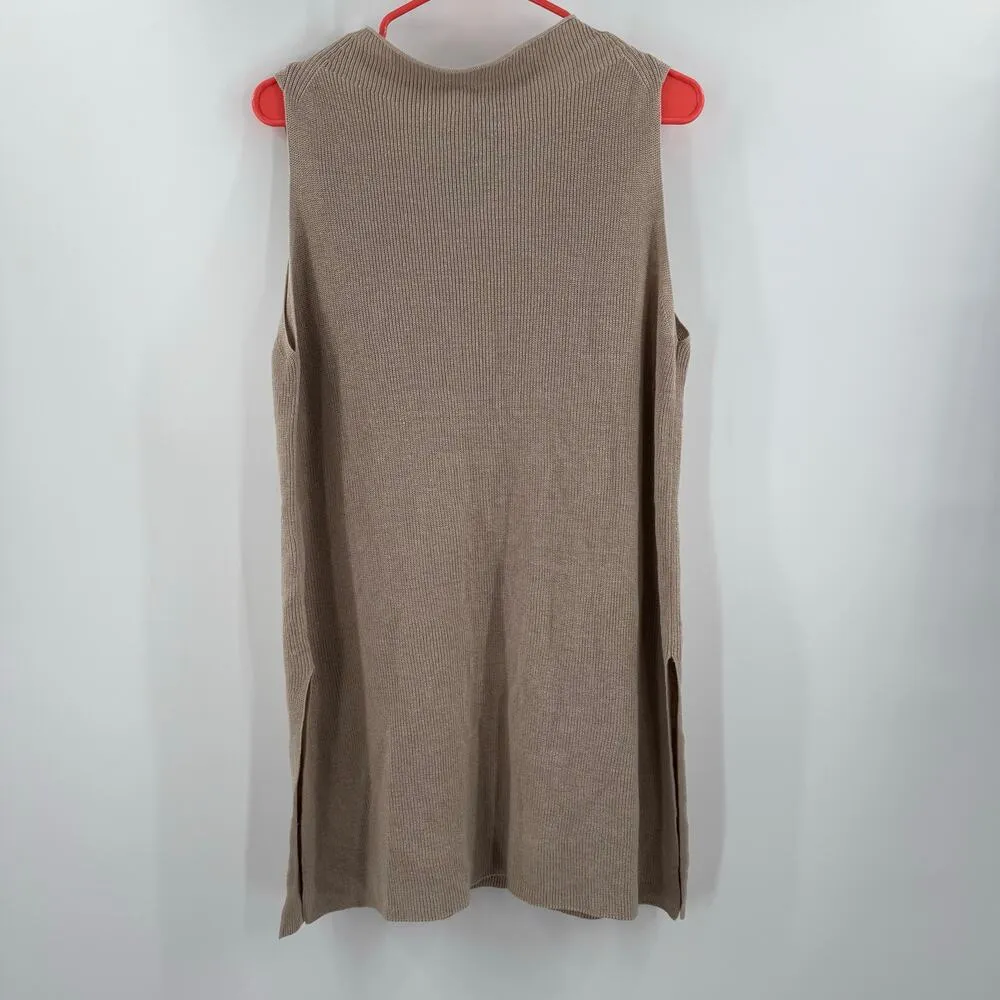 EILEEN FISHER Sweater Tank SZ Small Funnel Neck NWOT Organic Linen Cotton Tunic - Image 5