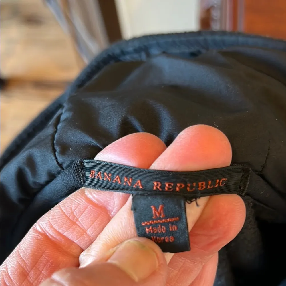 Banana Republic Black Hooded Jacket - Image 6