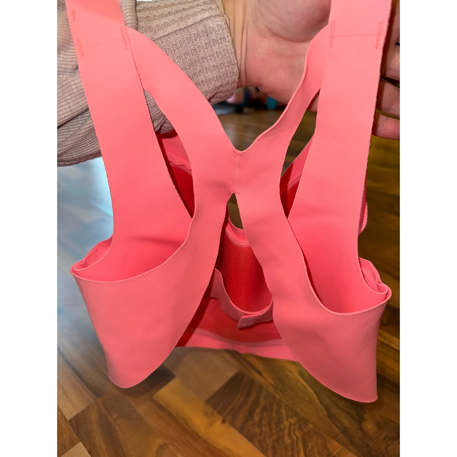 Victoria Sport Pink Front Zip High Support Sports Bra  Gym Women 34DDD angel max - Image 3