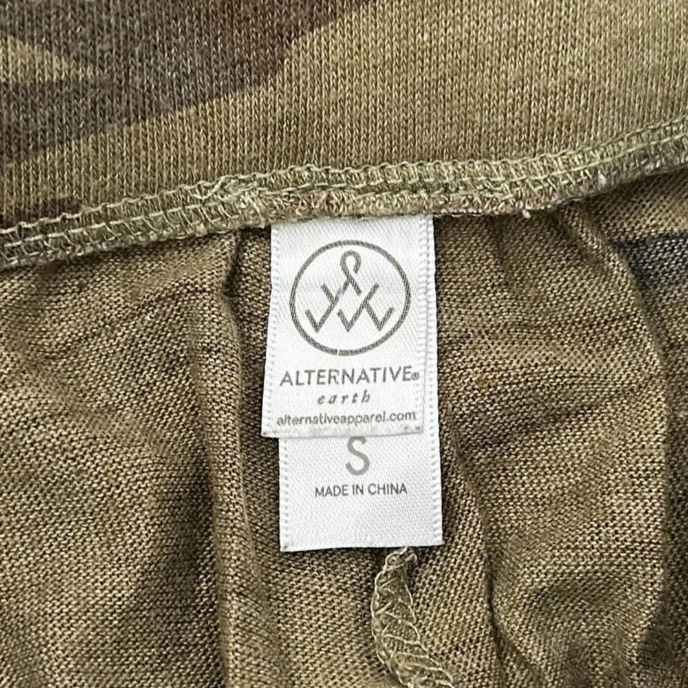 Alternative Earth Camouflage Lightweight Cropped Drawstring Joggers - Image 5