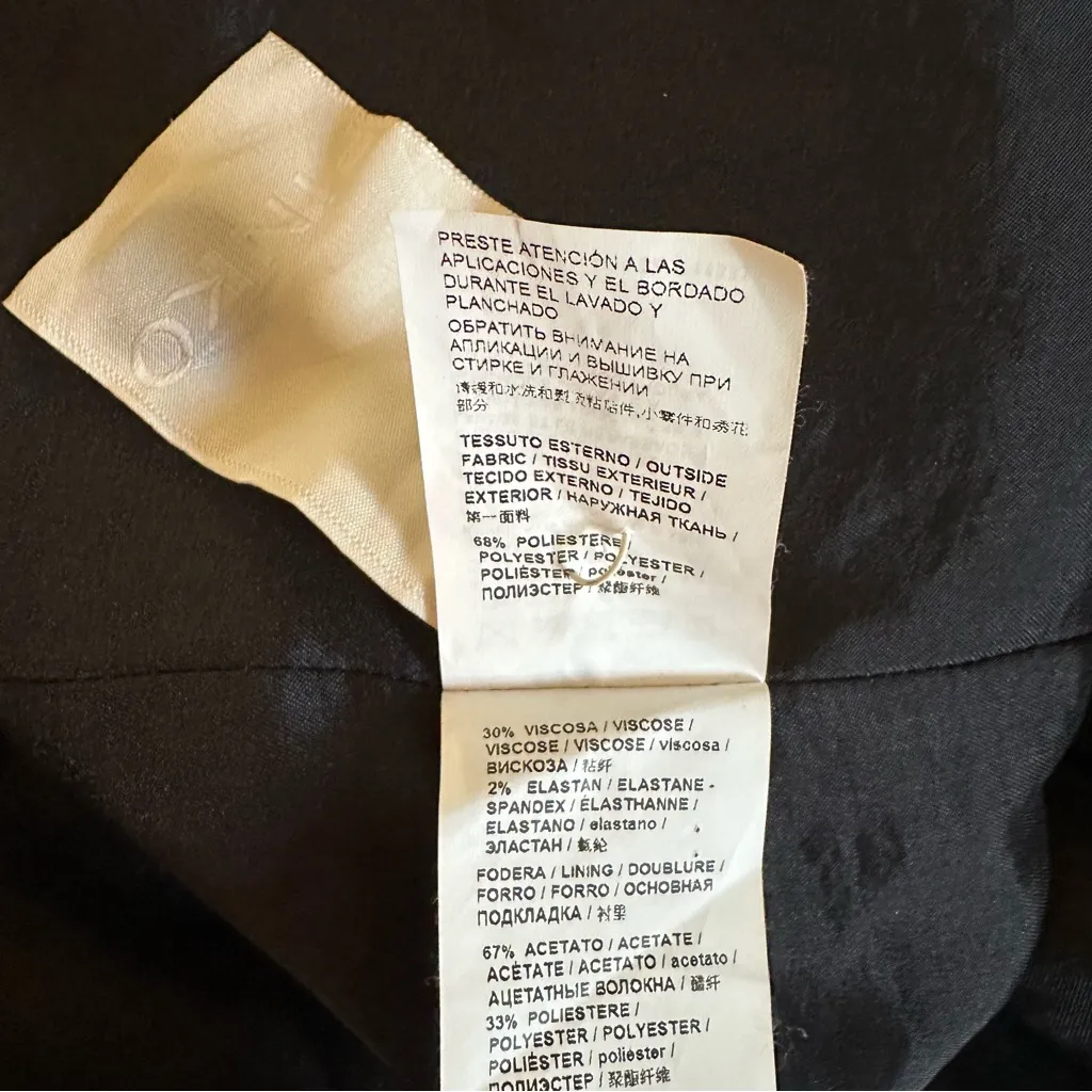 Pinko Black Single Lapel Peacoat Size 4 - Image 13