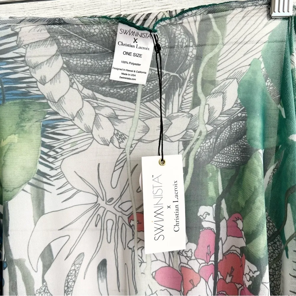 Swininista X Christian Lacroix Sarong Jardin Exo’Chic Print Coverup - Image 5