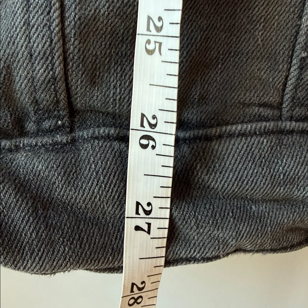 Good American Gray Oversized Trucker Denim Jacket Boyfriend XXL - Image 10