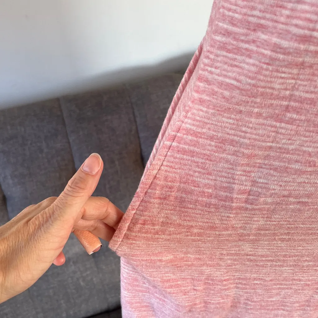 Purnell Pink Striped Short Sleeve Dress with pocket size 6 - Image 2