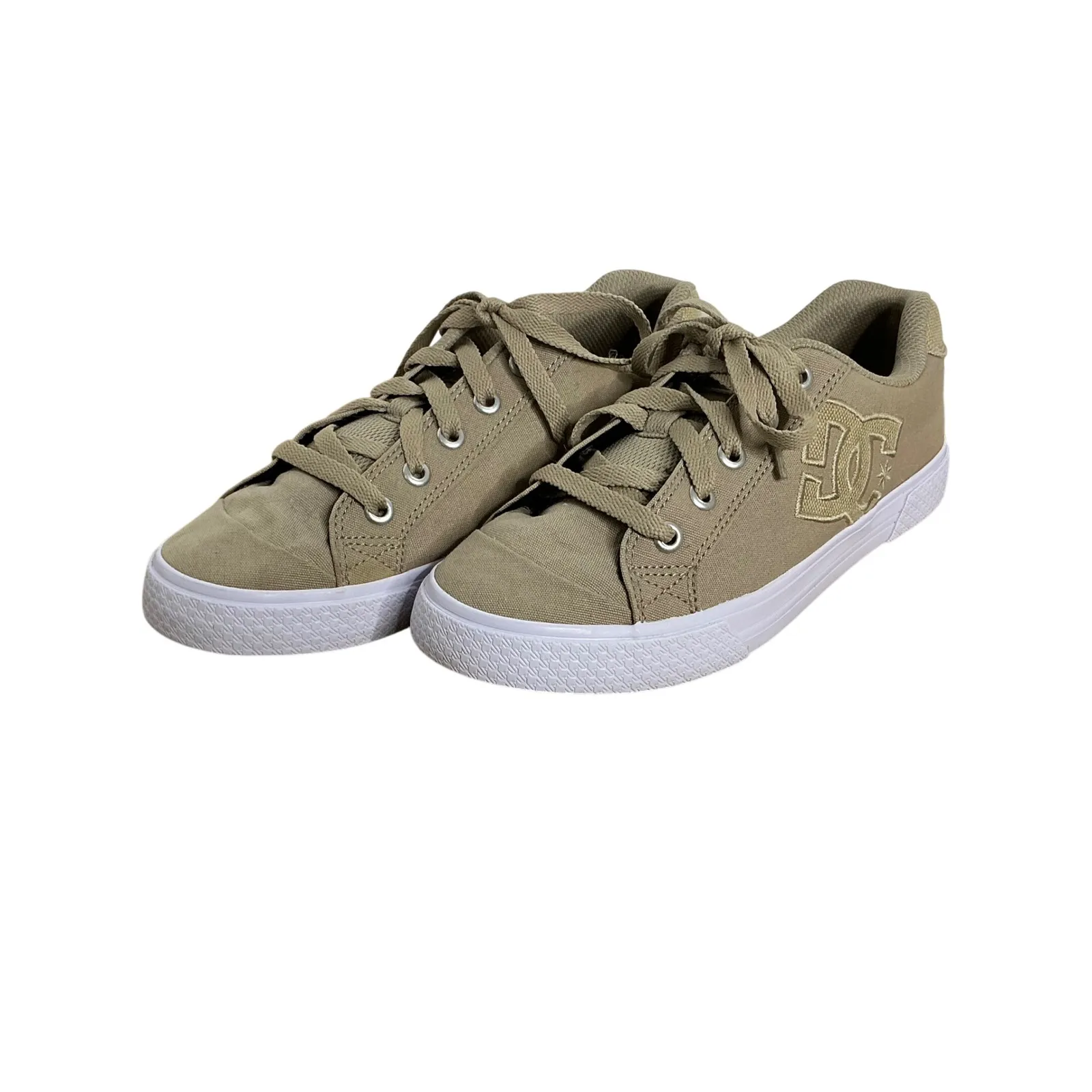 DC Shoes Women's Chelsea Low Skate‎ Sneakers Tan Canvas 7.5 | UK 5.5 EU 38.5 - Image 3