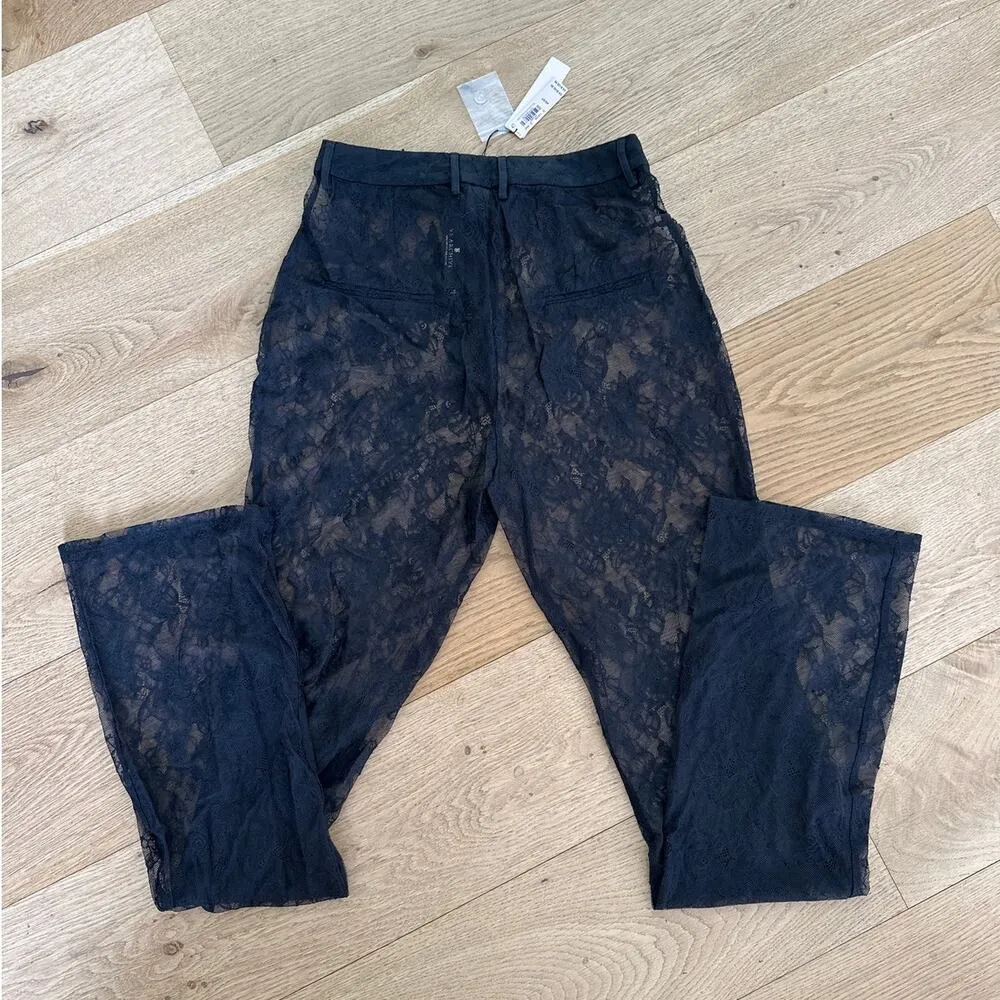 Victorias Secret - Rose Lace Sheer Pants in Black - Image 4