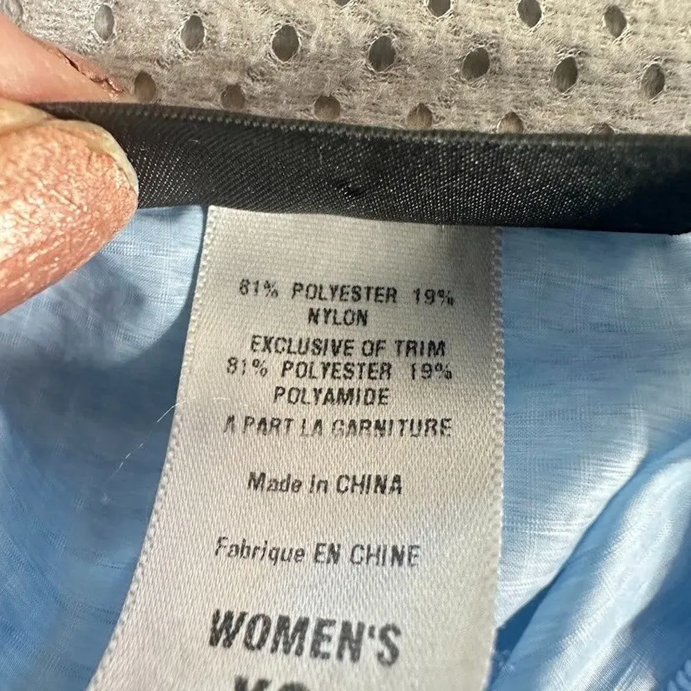 Patagonia Vest Cycling Women Size XS Nylon Windbreaker Light Weight Blue Outdoor - Image 7