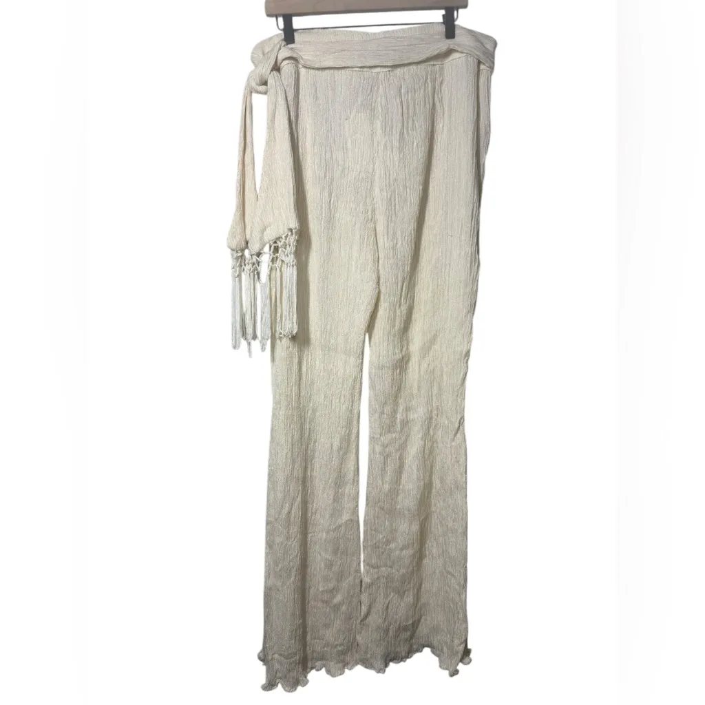 NWT Savannah Morrow Vera Pant In Cream Size XXL - Image 3