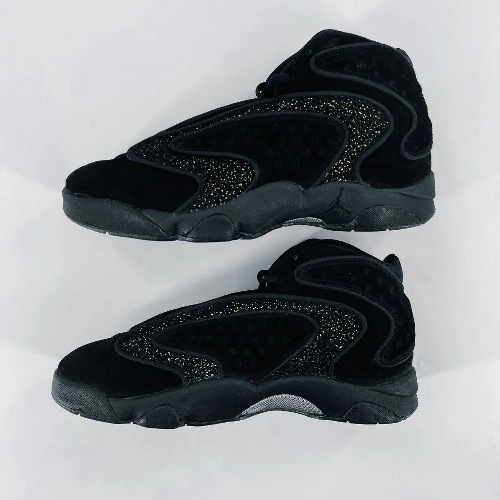 Air Jordan OG Metallic Gold Glitter Black Glistens Sneakers Womens 10 DO1850 007 - Image 4