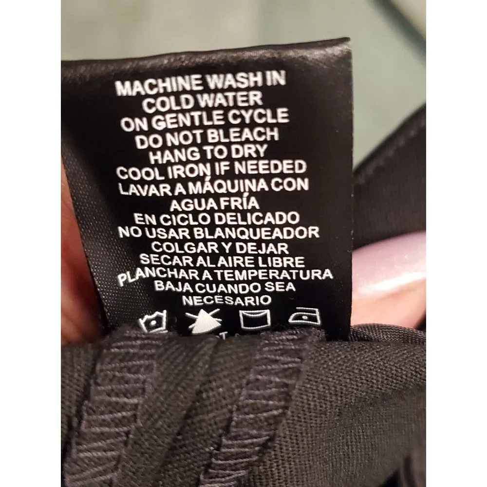 Hilary Radley Womens Black Pockets Zipper Front Dress Pants Size 18W - Image 9