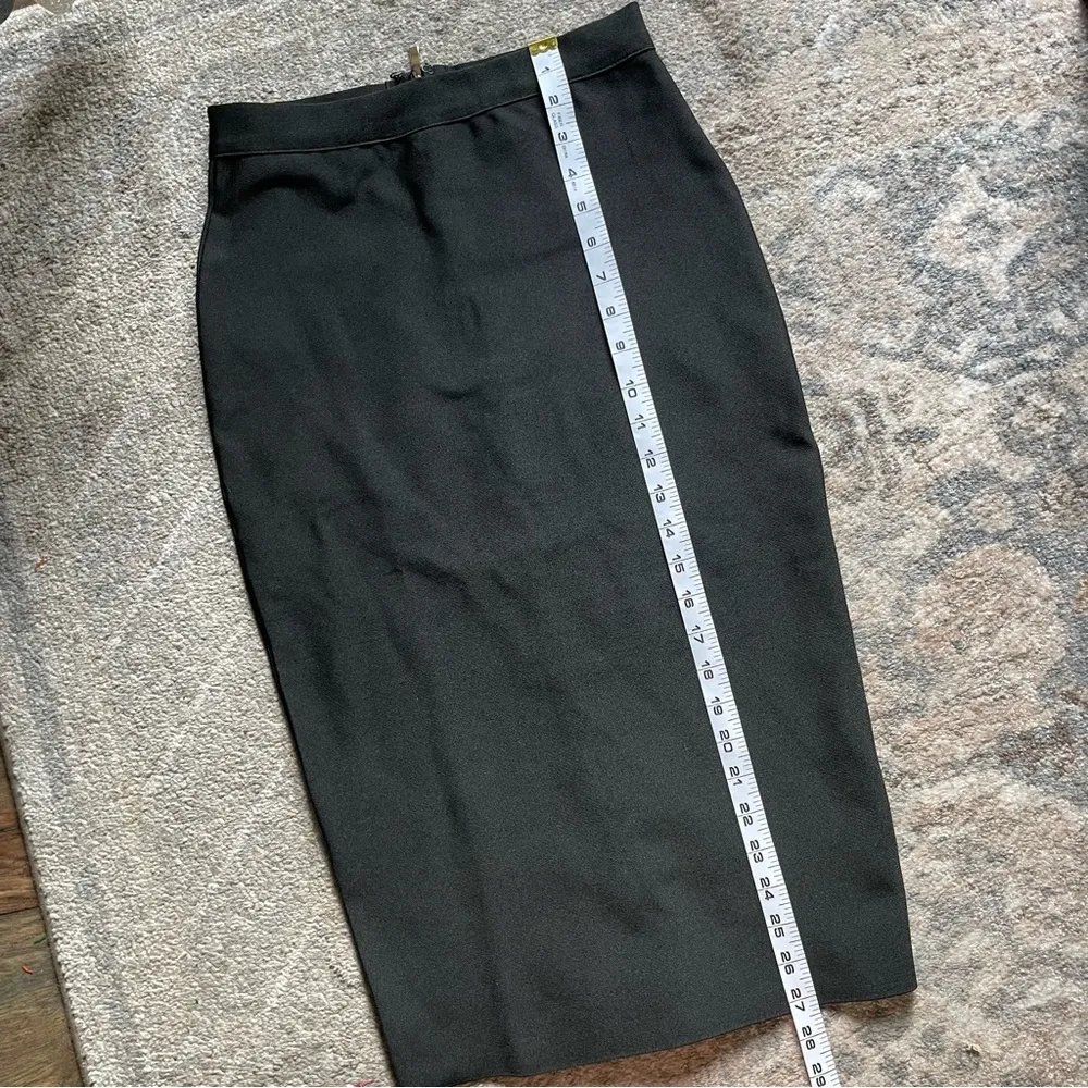 Super down by Revolve High Waisted Black Bandage Compression Midi Pencil Skirt S - Image 6